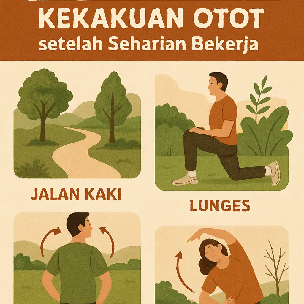 Olahraga Ringan untuk Mengurangi Kekakuan Otot setelah Seharian Bekerja
